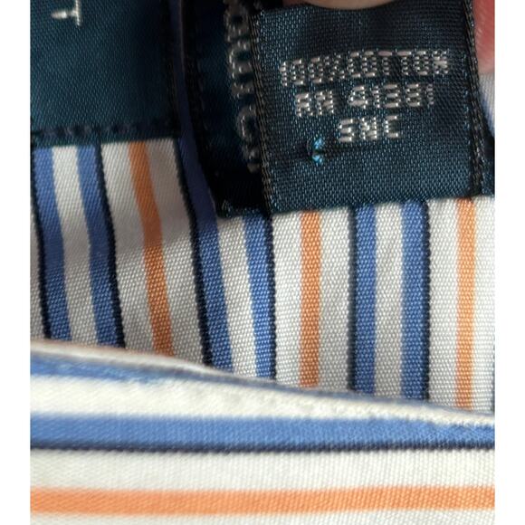 Polo Ralph Lauren Mens Regent Custom Fit Long Sleeve Striped Shirt Sz 16 34/35 - Picture 5 of 9